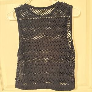 Lululemon Athletica Black Mesh Tank Top